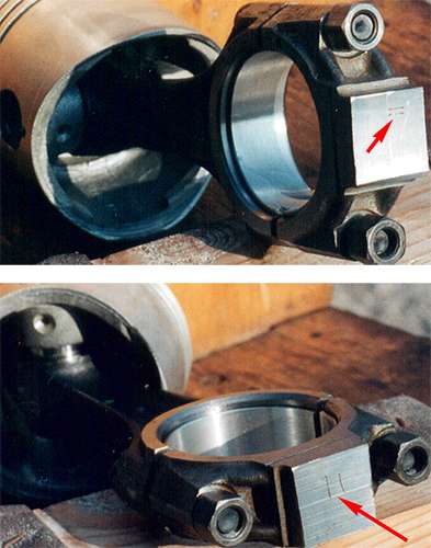 Рис. 12. Обозначение весовой группы шатуна
