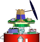 Model of space vehicle